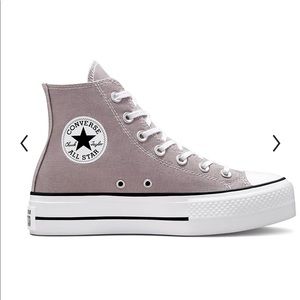 Converse Chuck Taylor Lift Platform Grey Sneakers